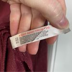 Anthropologie Daily Practice Shimmer Open Back Bodysuit Plum Mock Neck Small nwt Purple Photo 5