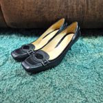 Cole Haan Black Leather Loafer Heels Photo 3