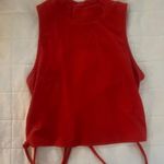 Vestique Red  Open Back Tank Top Photo 1