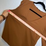 Amanda Uprichard  Hazelnut Wheatley New York Women's Brown Ruffle Blouse Size XL Photo 7
