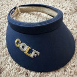 Vintage Golf Tennis Blue Visor Made In USA Town Talk One Size Photo 0