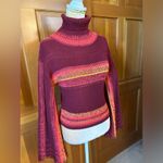 Free People Close To Me Pullover Turtleneck Sweater. Red Photo 7