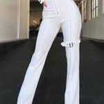 Tiger Mist Retro Karter High Waisted White Trouser Pants XS Photo 0
