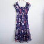 Baltic Born  Clementine Navy Floral Tulle Midi Dress Photo 2