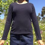 New York And Company Black Long Sleeve T-Shirt Photo 0