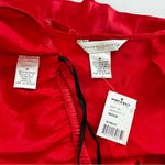 Private Luxuries Pajama Set Size Medium Vintage Red Scarlet 100% Polyester Lace Photo 11