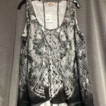 One World NWT live and let live size 1X night white black and white gray Photo 0