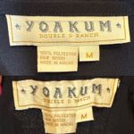 Yoakum Double D Ranch Embroidered Jacket Skirt Set Scalloped Hem Black Purple M Size M Photo 6