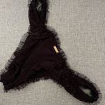 Beach Bunny  Sparkly Bikini Bottom Black Photo 1