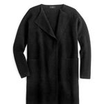 J.Crew NWT Juliette in Black Open-Front Knit Collarless Sweater Blazer XS Photo 0