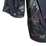 ZARA  Women Top S Navy Floral Popover Whimsigoth Cottagecore Gardencore Travel‎ Photo 3