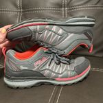 FILA Women's Size 7 1/2  All-Terrain. Athletic Shoes Grey, And Neon Pink. Photo 2
