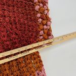 Anthropologie Cardigan Womens One Size Pink Orange Red Shine Deco Crochet Knit Photo 10