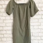 Glam Green Off The Shoulder Tunic Top Size Small Photo 3