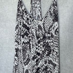 Lavender Brown Women's Black Snake Print Camisole Tank Top Size S Photo 0