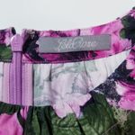 Lela Rose Floral Print Long Sleeves Rosette Shift Dress Pink Size 10 Photo 3