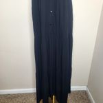 Ny Collection  Maxi Dress Sleeveless Collared Tiered Ruffle Womens Black‎ Photo 3