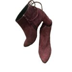 Stuart Weitzman  Gardner Maroon Suede Boots Size 7 New Photo 2