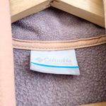 Columbia Pink Purple Fleece Half Closure Snap Long Sleeves Sweatshirt Small Photo 4