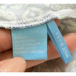 J. McLaughlin Catalina Cloth Floral Blue Green Scoop Neck Cap Sleeve Dress Sz M Photo 5