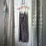 Mimi Chica Anthropologie Midi Sun dress Floral sz L front cut out button down Photo 1