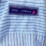 Cool Casuals Blue Stripes Shirt Size M Photo 2