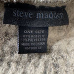 Steve Madden  Infinity Scarf Color Block Fuzzy Warm Brown Beige Neutral Photo 4