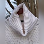 Karen Millen  Ivory Turtleneck Cowl Neck Knit Sweater Preppy Cottagecore Boho Photo 1