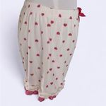 Vintage Y2k Women's Printed Heart PJ Shorts with Lace Trims Sizes S Pink Photo 2