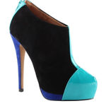 ALDO Color Block Suede Ankle Booties Size 7. B55 Photo 0