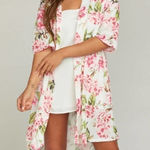 Show Me Your Mumu • Brie Robe in Garden of Blooms, Pink Florals, One Size Photo 0