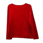 Charter Club ‎ Pima Christmas Top Red Large Photo 1