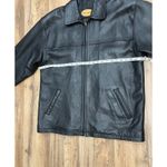 Men's Genuine Leather Jacket Black Zip Up Thinsulate L Made in Turkey Size L Photo 7