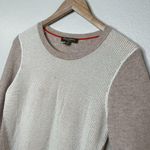 Tommy Bahama  womens Beige raglan Cashmere knit pull over Sweater size small Photo 5