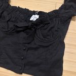 Princess Polly NWT ELOUISE CROP TOP BLACK Photo 6