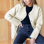 NWT Emerson Fry India collection India quilted coat buttercream sage organic XS Green Photo 1