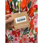 Seven Wonders Nelda Floral Off The Shoulder Smocked Mini Dress Size XL Orange Photo 3