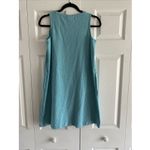 J.Jill Small Petite Blue Dress Sleeveless Cotton Shift Coastal Pockets Photo 5