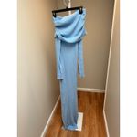 Ser O Ya Galleria Rib Knit Maxi Dress Powder Blue Small Photo 4
