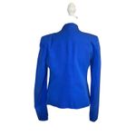 Theory  Womens Long‎ Sleeve Open Front Light Blazer Jacket Size 4 Blue Business Photo 1