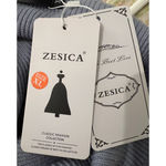 Zesica Womens Sweater Size XL Blue Gray Long Sleeve Pullover V Neck Peplum NWT Photo 6