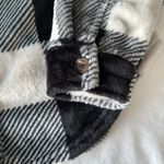 Hippie Rose Black And White Plaid Soft Shacket Photo 3