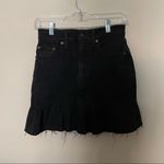 Levi's Black Denim Mile High Ruffle Skirt Photo 2