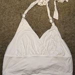 Size 3XL Halter Top w/ Rhinestone Hearts White Photo 0