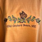 Delta Embroidered Old Orchard Beach, Maine T-shirt/Tunic Peach Size Medium Photo 5