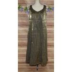 Alex Evenings ALEX Evening Formal Dress Jacket Green Iridescent Bead 18WP Mother of the Bride Photo 9