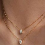 Water Drop Double Strand Necklace NWT Gold Photo 0