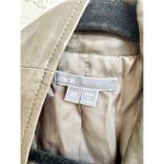 Vince 100% Leather Military Moto Vest Jacket Olive Green Women's Size XS Photo 4