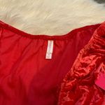 Xhilaration  Red Velvet Bodysuit Photo 4