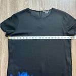 Vince Dress Womens Size 10 Black Blue Short Sleeve Career Officewear Workwear Photo 11